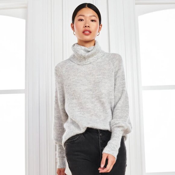 Quince Sweaters - Quince Baby Alpaca-Wool Turtleneck Sweater Size M